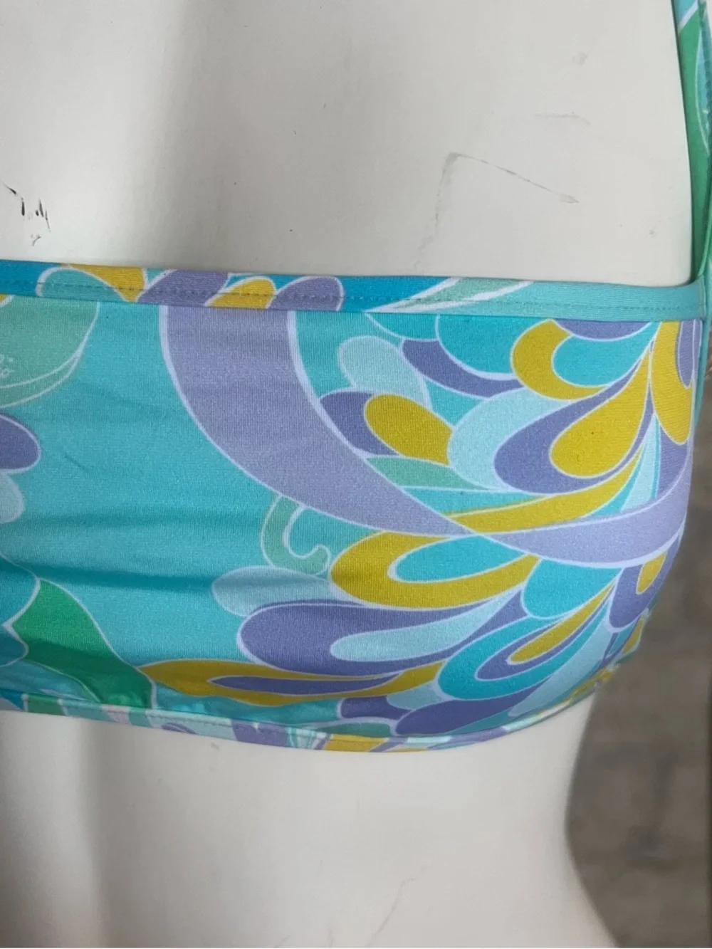 Emilio Pucci Teal and Mint Labeled Swimwear
